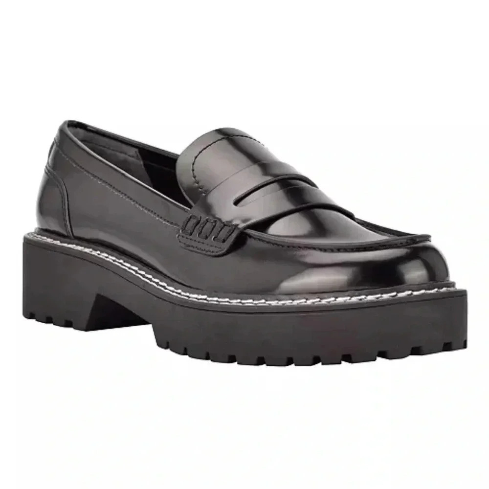 Calvin Klein Suzie casual log sole loafers sz 6 nwob,,3A